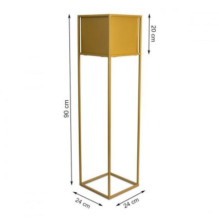 Portafiori 90x24 cm oro