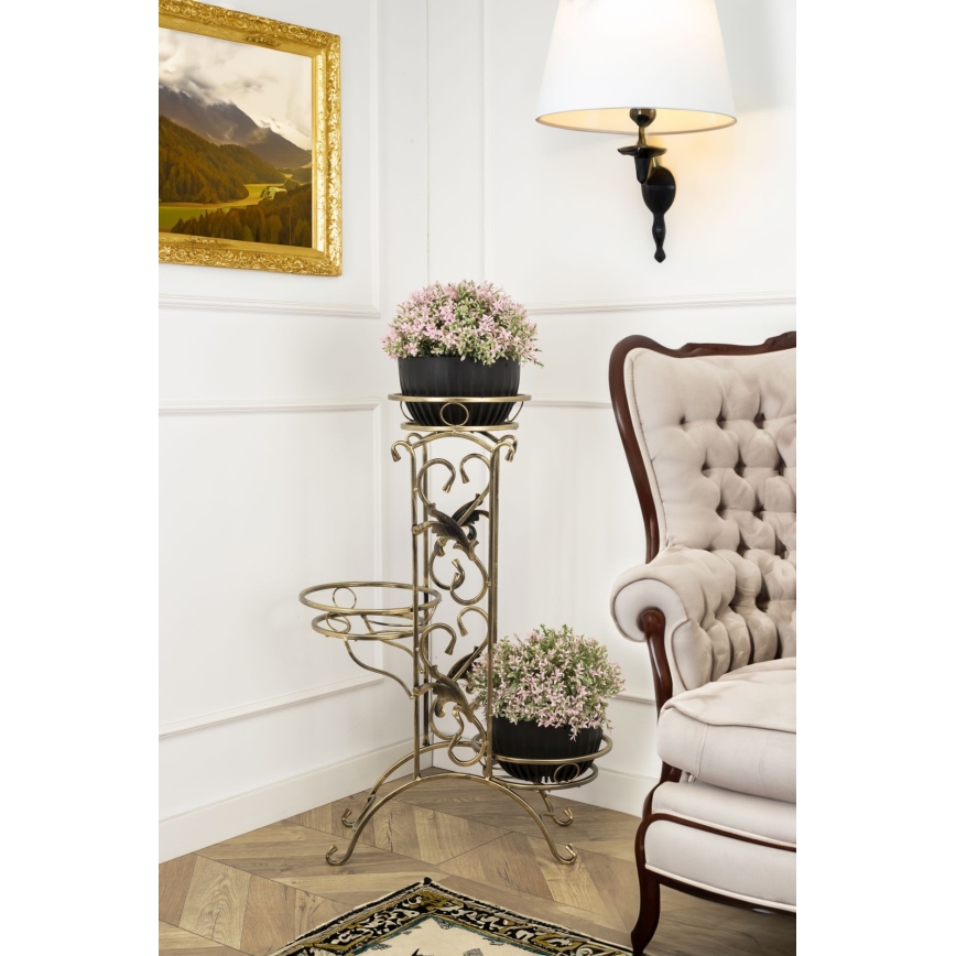 Portafiori 90x65 cm oro