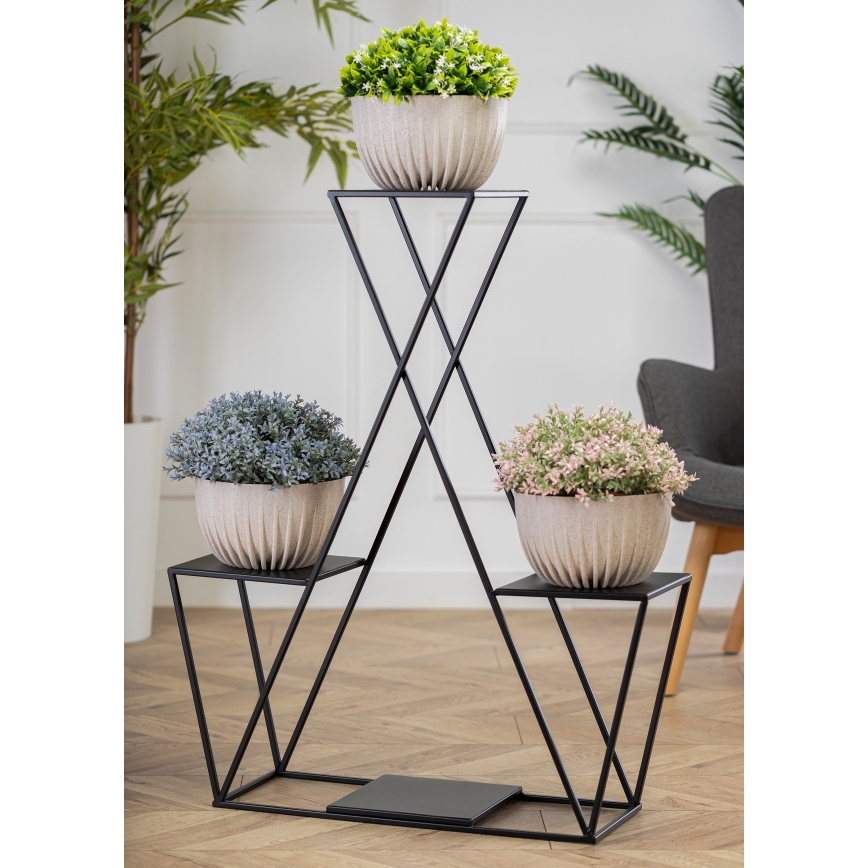 Portafiori 95x78 cm nero