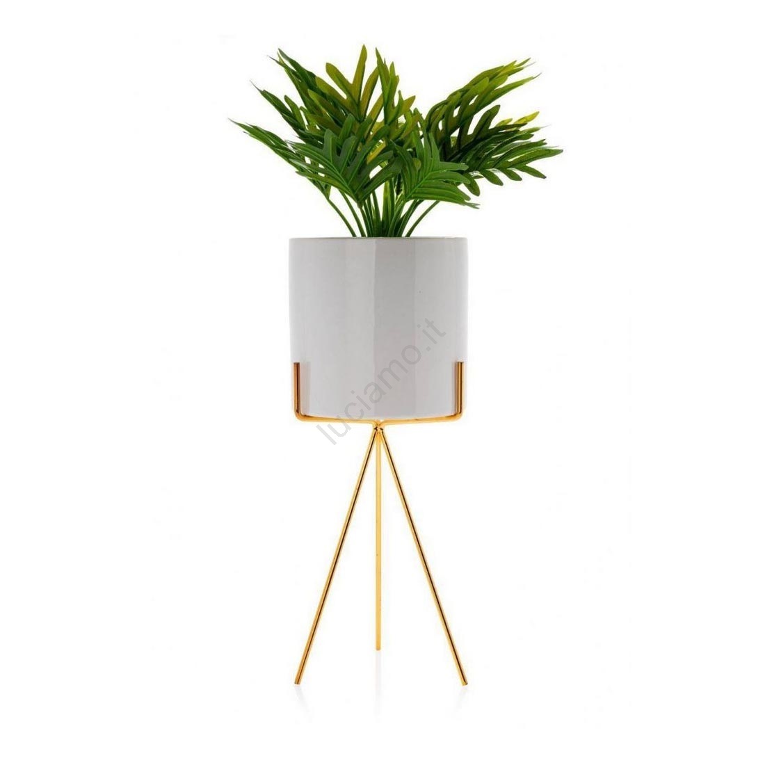 LI-INNA-Glas Vase orchidée, céramique, Bleu océan, 17cm, 14cm - Pot