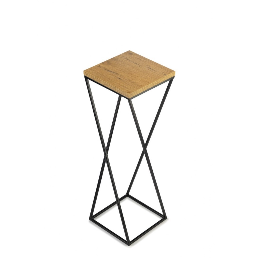 Portafiori LOFT 70x24 cm nero/marrone