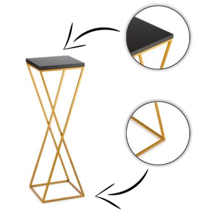 Portafiori LOFT 70x24 cm oro/nero