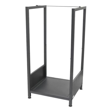 Portalegna 39x35x76 cm nero