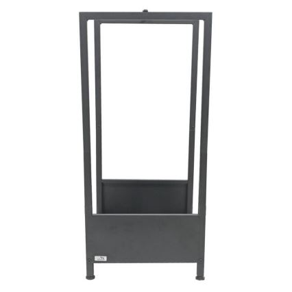 Portalegna 39x35x76 cm nero