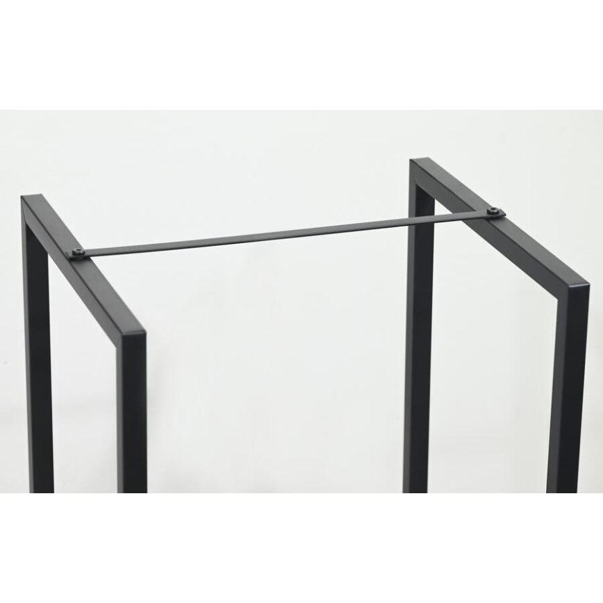 Portalegna 39x35x76 cm nero