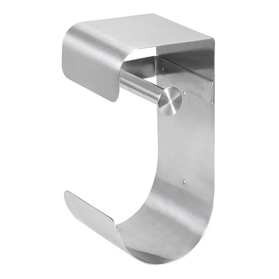 Portarotolo per carta 12,5x26 cm acciaio inossidabile/argento