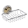 Portasapone 14x6,5 cm argento/oro