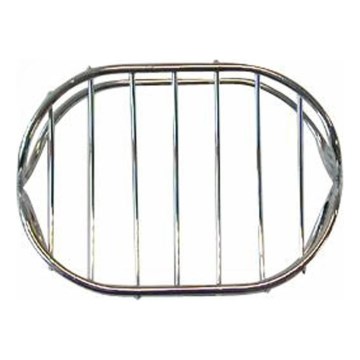 Portasapone in filo metallico 8,4x10,7 cm cromo lucido