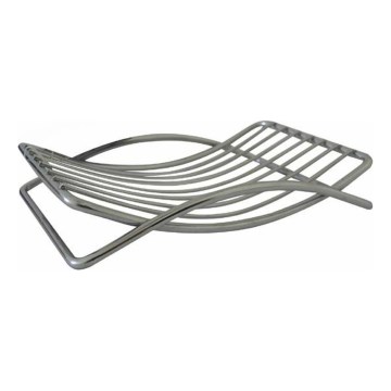 Portasapone in filo metallico 9,7x13,8 cm cromo lucido