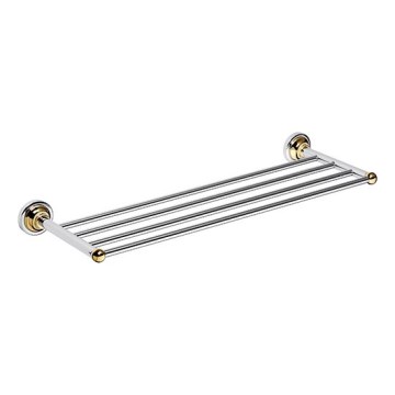 Portasciugamani 66,5x6,5 cm argento/oro