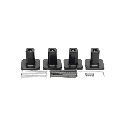 Portasciugamani elettrico con termostato SILOUETTE 187W/230V 120,6 cm IP44 nero destra quadrato