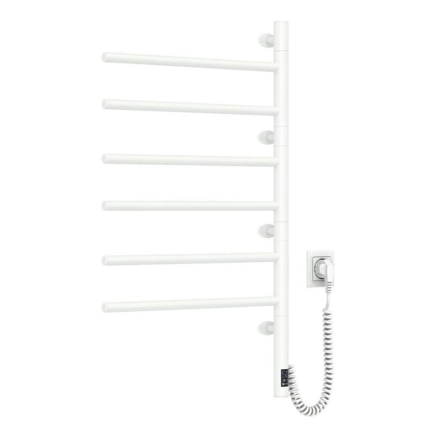Portasciugamani rotante elettrico con termostato ARABESQUE 196W/230V 81,8 cm IP44 bianco
