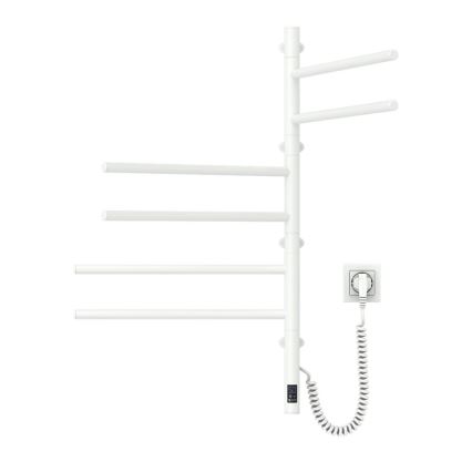 Portasciugamani rotante elettrico con termostato ARABESQUE 196W/230V 81,8 cm IP44 bianco