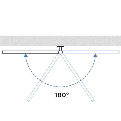 Portasciugamani rotante elettrico con termostato ARABESQUE 196W/230V 81,8 cm IP44 bianco