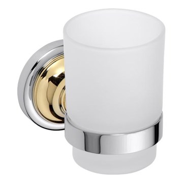 Portaspazzolini 7x9,5 cm argento/oro