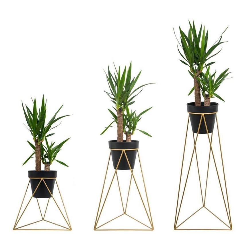 Portavasi TRIANGL 90x50 cm oro