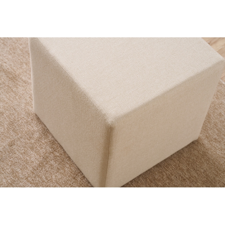 Pouf CUBI 40x40 cm crema