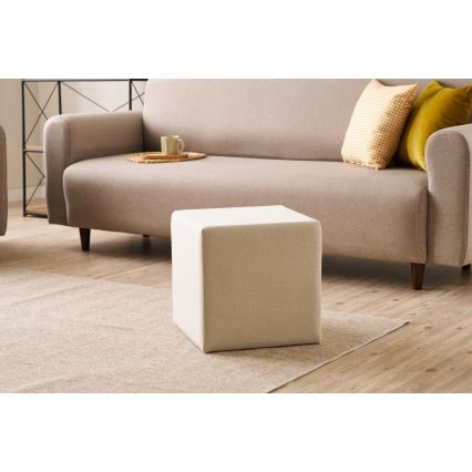 Pouf CUBI 40x40 cm crema