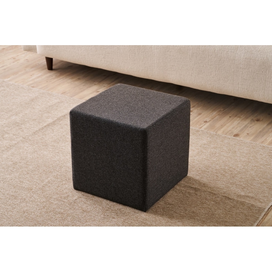 Pouf CUBI 40x40 cm marrone scuro