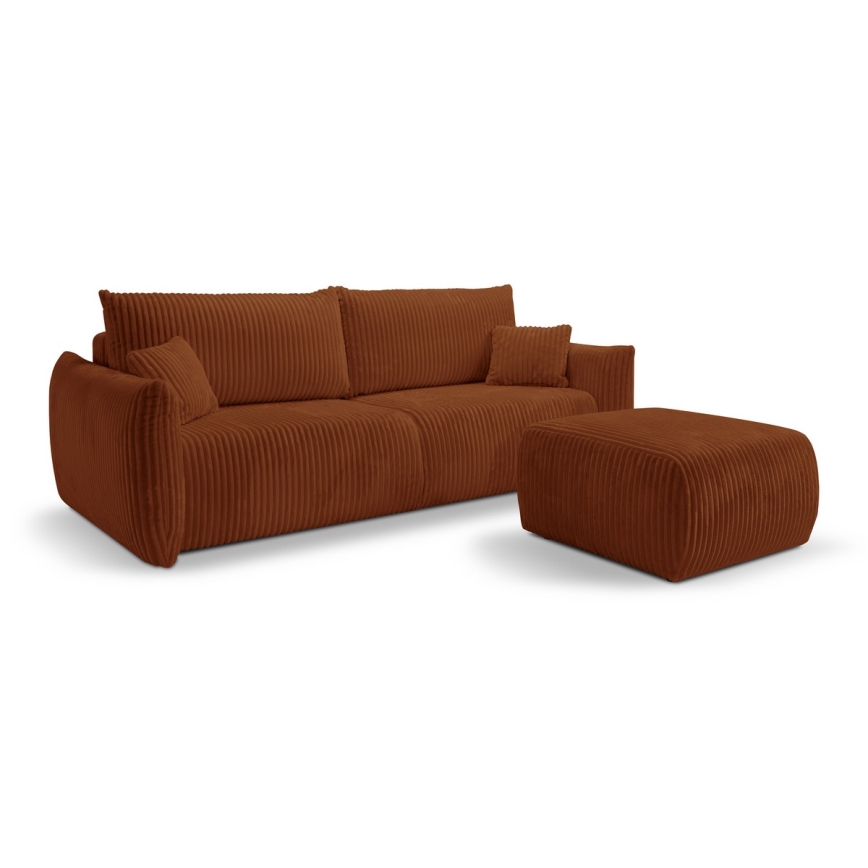 Pouf FRIDA 82x75 cm marrone