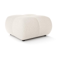 Pouf imbottito ALMADA 72 x 72 cm crema