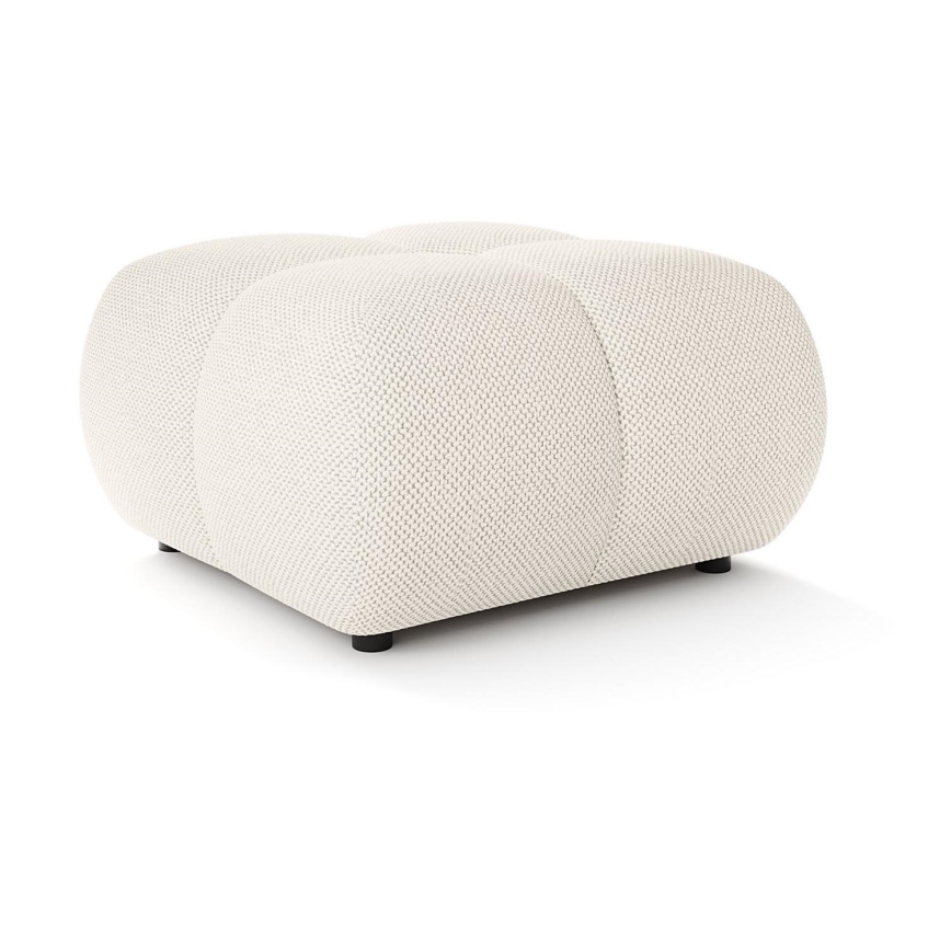 Pouf imbottito ALMADA 72 x 72 cm crema