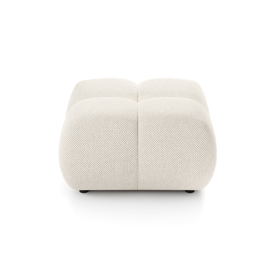 Pouf imbottito ALMADA 72 x 72 cm crema