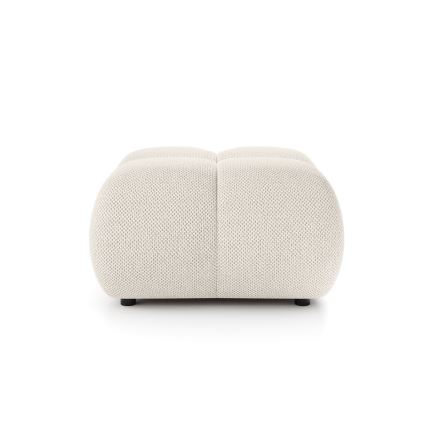 Pouf imbottito ALMADA 72 x 72 cm crema