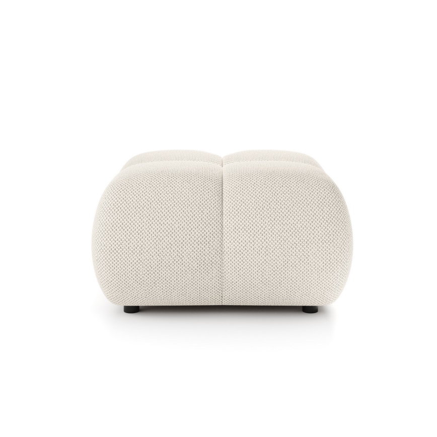 Pouf imbottito ALMADA 72 x 72 cm crema
