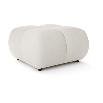 Pouf imbottito ALMADA 72x72 cm beige