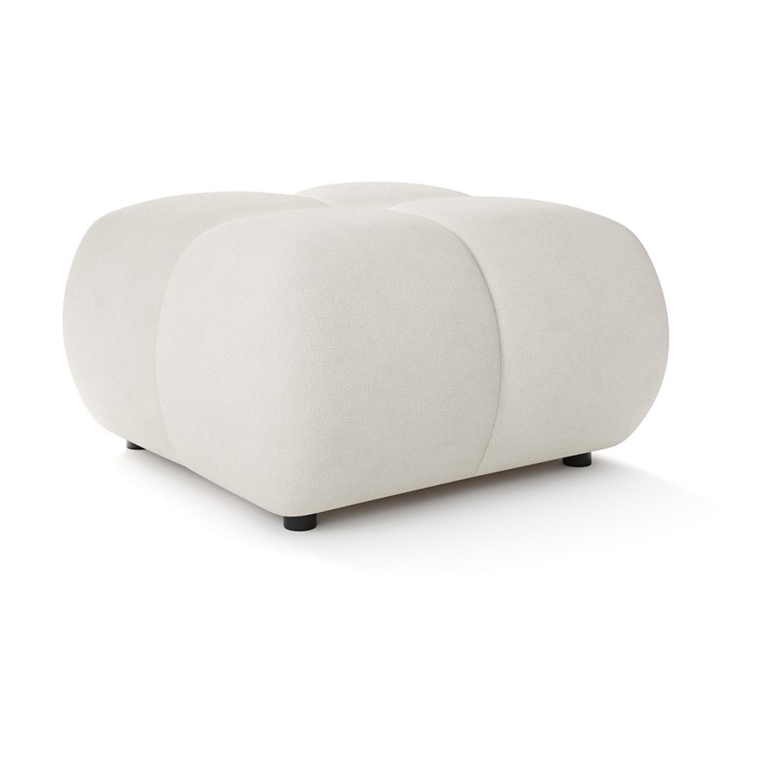 Pouf imbottito ALMADA 72x72 cm beige
