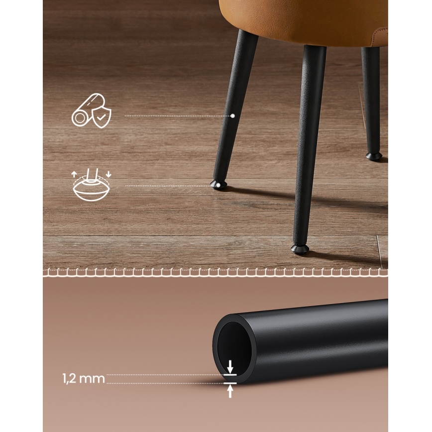 Pouf in pelle CORE colore cognac