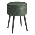 Pouf in pelle CORE verde