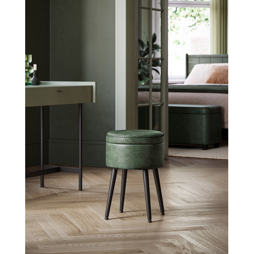 Pouf in pelle CORE verde
