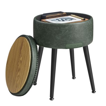 Pouf in pelle CORE verde