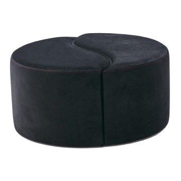 Pouf JING Ø 80 cm antracite