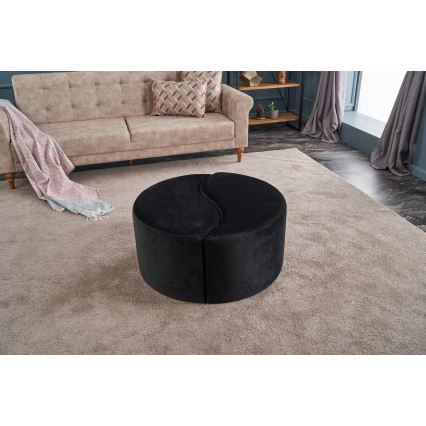 Pouf JING Ø 80 cm antracite
