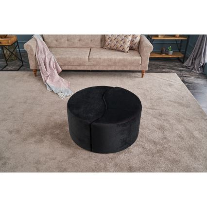 Pouf JING Ø 80 cm antracite