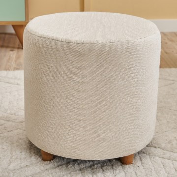 Pouf KIMA Ø 40 cm crema