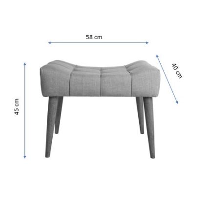 Pouf LUMI 40x58 cm crema