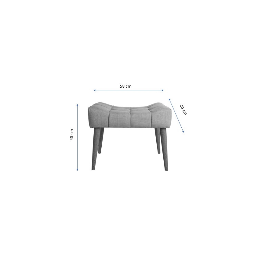 Pouf LUMI 40x58 cm crema