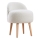Pouf MIKI Ø 46 cm, bianco