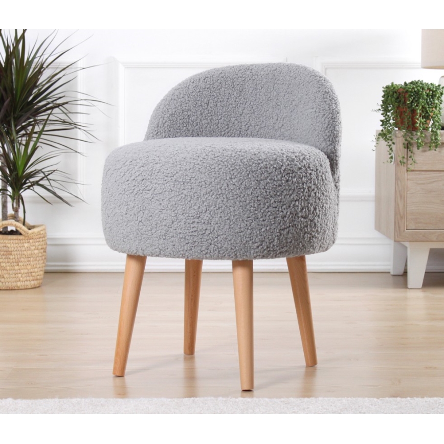 Pouf MIKI Ø 46 cm grigio