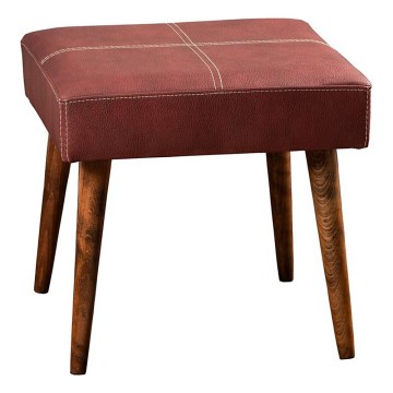 Pouf NUTO 46x46 cm rosso