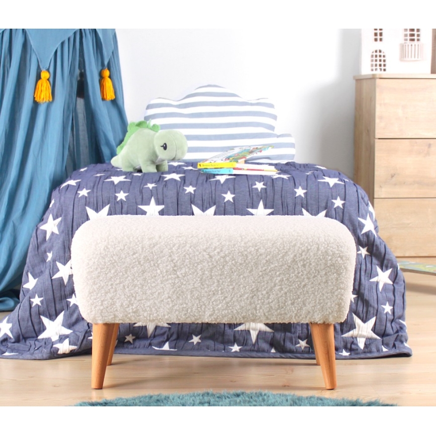 Pouf PIXI 32x61 cm bianco