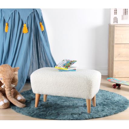 Pouf PIXI 32x61 cm bianco