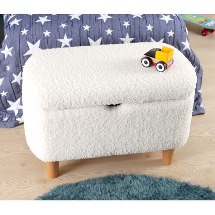Pouf PIXI 37x61 cm bianco