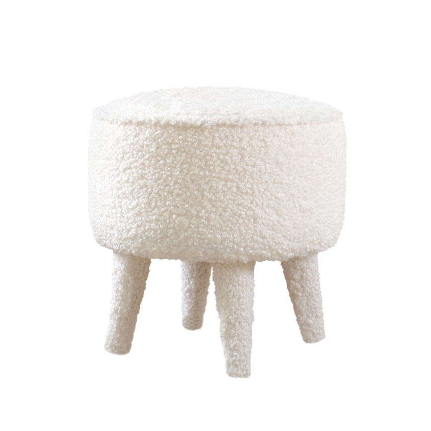 Pouf PIXI Ø 38 cm, bianco