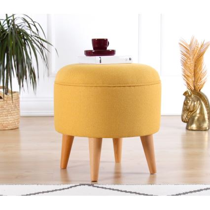 Pouf PIXI Ø 40 cm, giallo