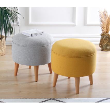Pouf PIXI Ø 40 cm, giallo